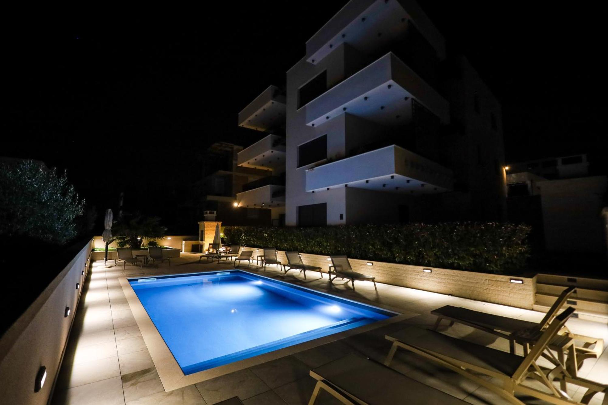Sea Bay View Apartment - Appartement Avec Piscine Et Magnifique Vue Sur Mer Sveti Filip i Jakov Exterior photo